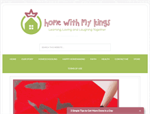 Tablet Screenshot of homewithmykings.com